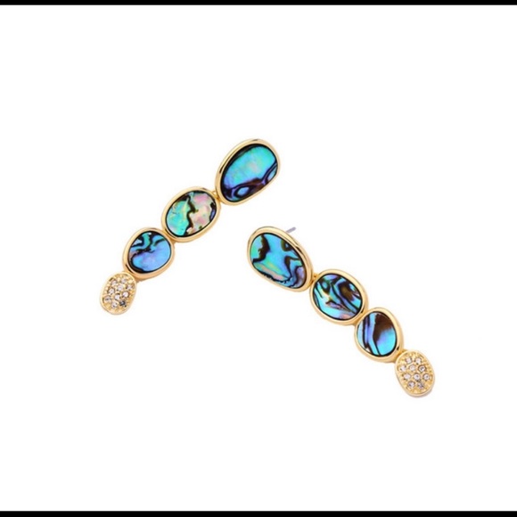 Faux Stone Dangle Statement Earrings - Picture 3 of 3